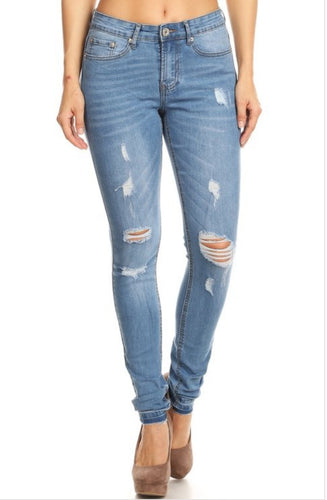 Distressed Destroyed Jeans