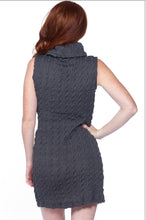 Grey Cowl Neck Dress