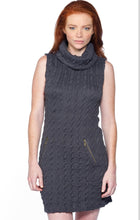 Grey Cowl Neck Dress